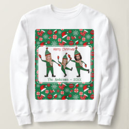 Funny Elf Tu Familia Fea Navidades Sweater