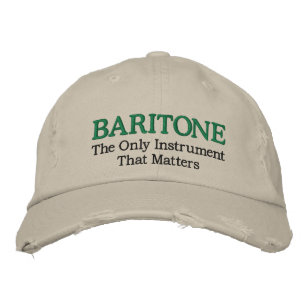 Funny Embroidered Baritone Music Gorra