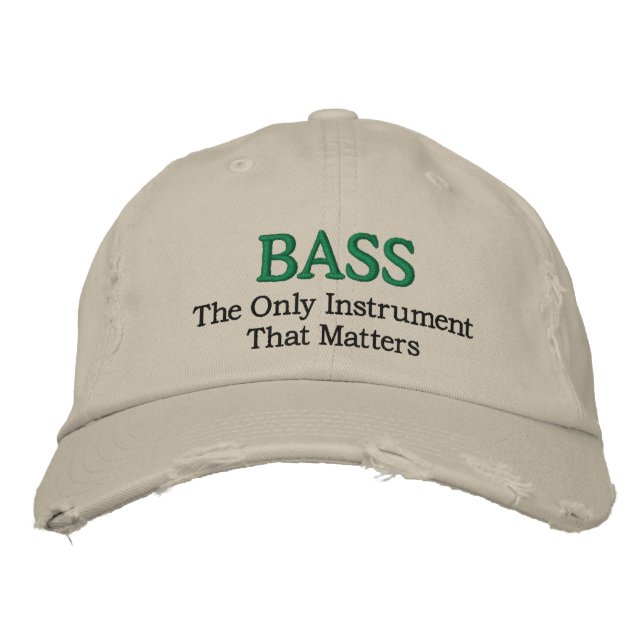 Funny Embroidered Bass Music Gorra (Anverso)