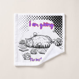 Funny Exhausted Cat T-Shirt – Giving My Best