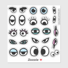 Funny Eyeballs Personalizado Eyes Pegatina Set