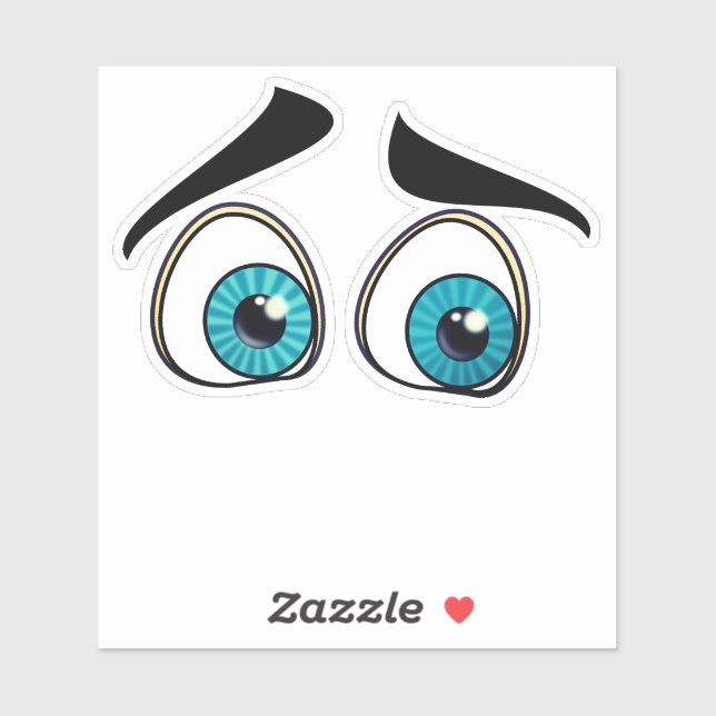 Funny Eyes Pegatina (Hoja)