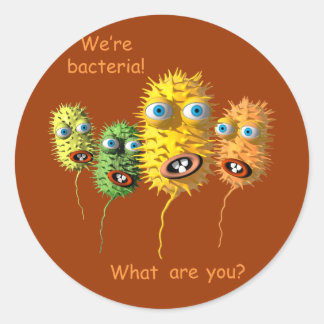 Funny Face Bacteria pegatina
