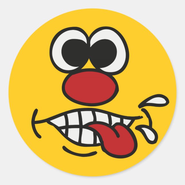 Funny Face personalizados pegatinas (Anverso)