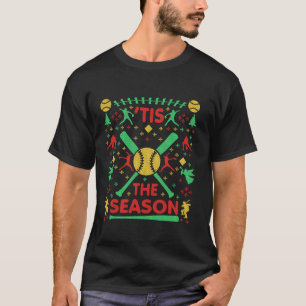 Funny Fastpitch Softball Navidades feos Sweater Pa