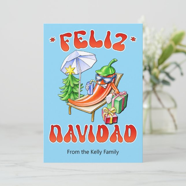 Funny Feliz Feliz Navidad Navidad Chile (Anverso de pie)
