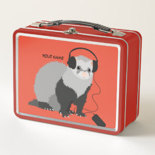 Funny Ferret Music Lover Nombre