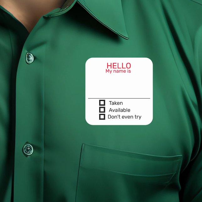 Funny Fiesta Nombre Etiqueta Pegatina de distincio (Subido por el creador)