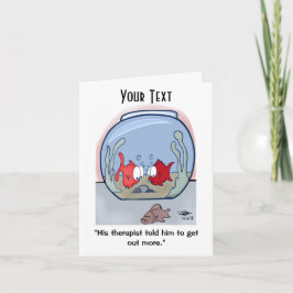 Funny Fish Story Invitación Card
