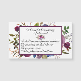 Funny Floral Introvert Magnet