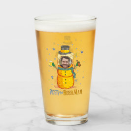 Funny Frosty Beer Man Humor Personalizado Navidade