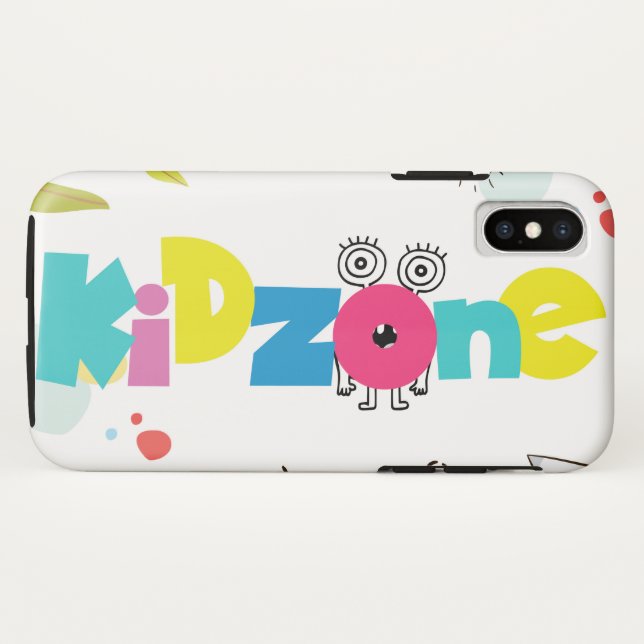 Funny Funda de kidzone Mate Tough iPhone X Funda (Reverso (horizontal))