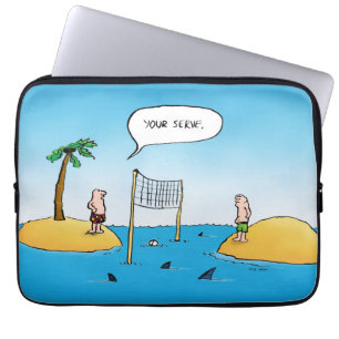 Funny funda de Personalizado de voleibol de tiburo