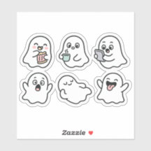 Funny Ghosts Pegatina Pack - Gustos de Kawaii