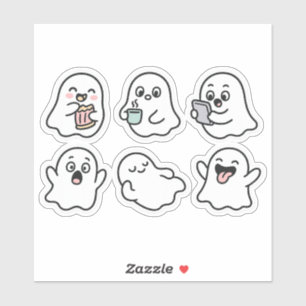 Funny Ghosts Pegatina Pack - Gustos de Kawaii
