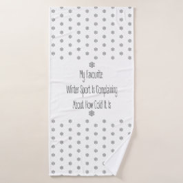 Funny Gift Quote My Favourite Winter Sport Decor