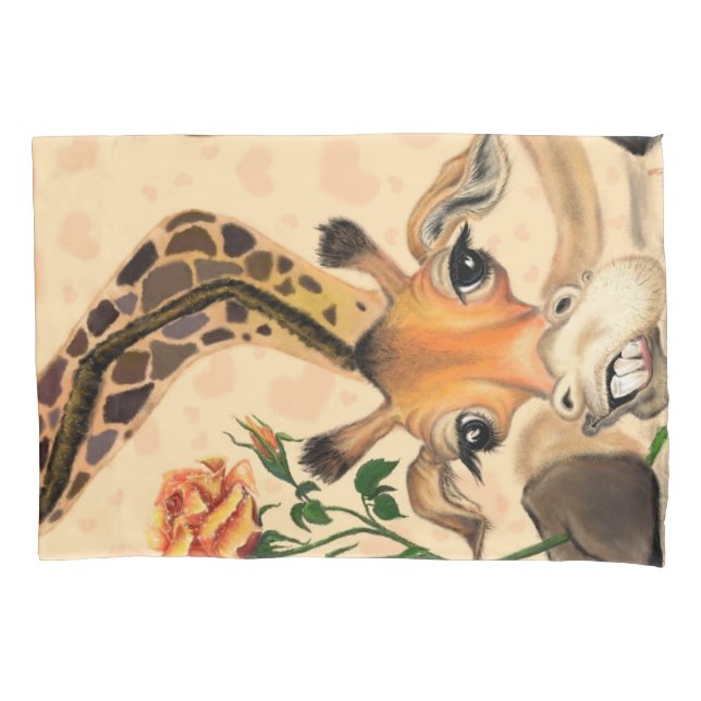 Funny Giraffe Pillow Funda (Anverso)