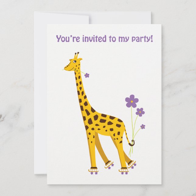 Funny Giraffe Rollersking (Anverso)