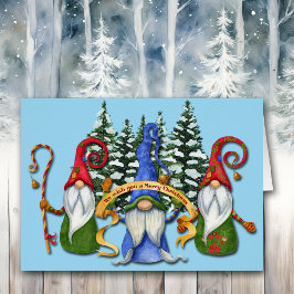 Funny Gnome Christmas Wishes Card