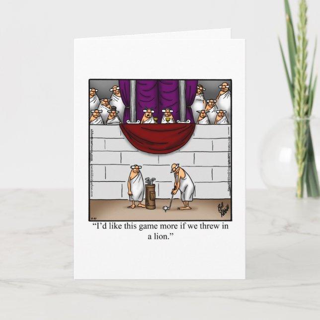 Funny Golf Day 17 de enero Tarjeta de felicitación (Anverso)