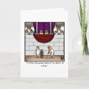 Funny Golf Day 17 de enero Tarjeta de felicitación