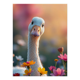 Funny Goose Art Poster