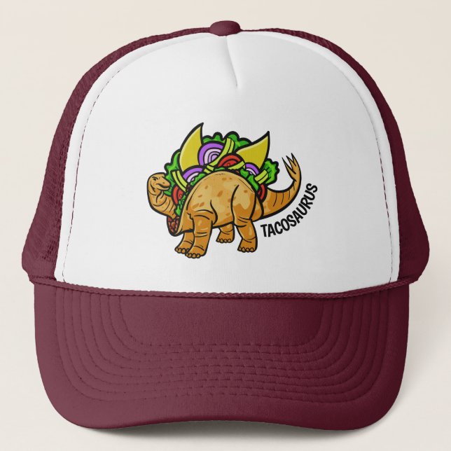 Funny gorras personalizados de TACOSAURUS (Anverso)