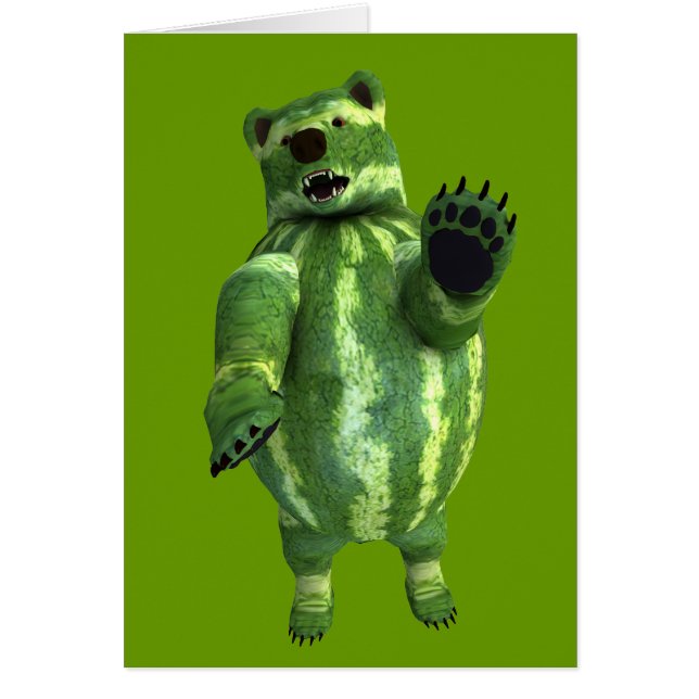 Funny Green Watermelons Bear (Frente)