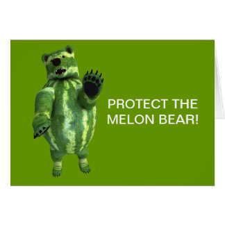 Funny Green Watermelons Bear