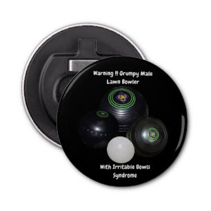 Funny Grumpy Bowler De Césped Masculino, Abridor D