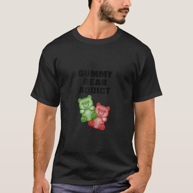 Funny Gummy Bear Addict Candy Lover Tank Top (Anverso)