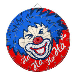 Funny ha ha tiene tablero de dardos de payaso gráf