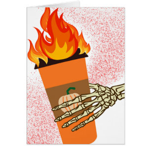 Funny Halloween Hot Pumpkin Spice Latte
