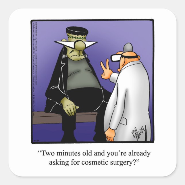 Funny Halloween Humor Pegatina (Anverso)