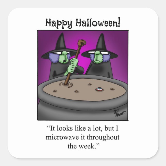 Funny Halloween muestra a Pegatinas de la Plaza (Anverso)