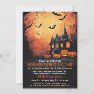 FUNNY Halloween Party Invitación