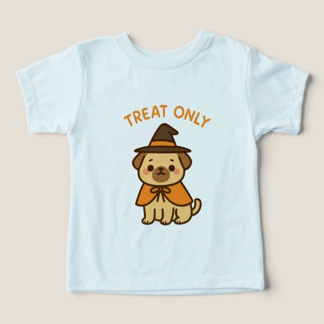 Funny Halloween tee with cartoon dog (Diseño delantero )