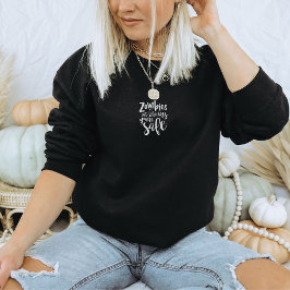 Funny Halloween Zombies Eat Brains Humor Sweater