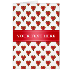 Funny Heart Pattern oro rojo + tu trasero. y texto