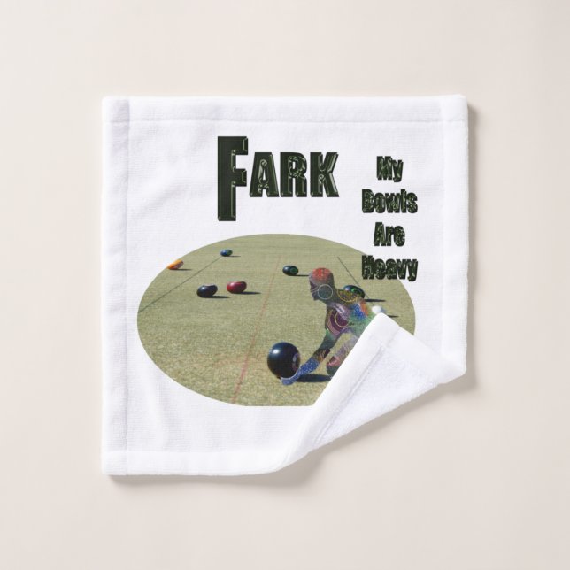 Funny Heavy Lawn Bown Design, Bath Toque Set (Toallita)