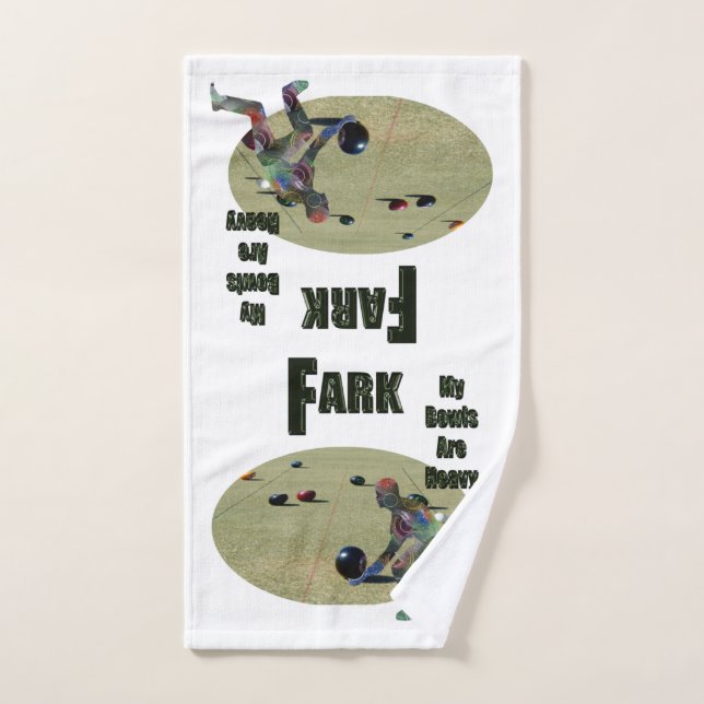 Funny Heavy Lawn Bown Design, Toalla de mano (Toalla de mano)