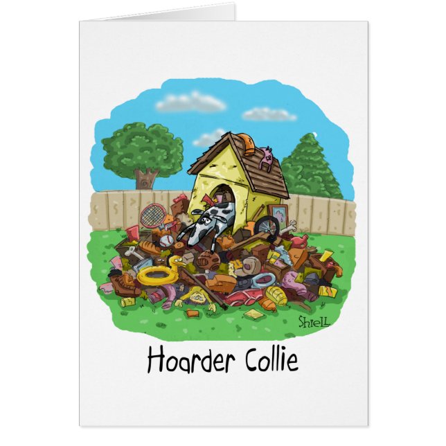 Funny Hoarder Collie Dog Lover gift (Frente)