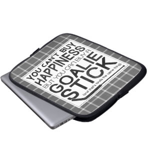 Funny Hockey sobre hielo Goalie Laptop Funda