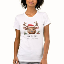 FUNNY Holiday Reindeer Navidades Camiseta