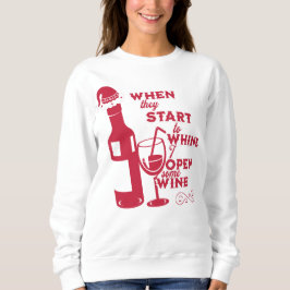 Funny Holiday Wine Lover Sweater