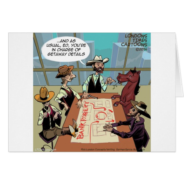 Funny Horse Bank Robber (Anverso (Horizontal))