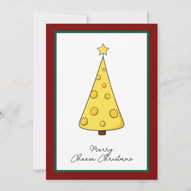 Funny Humor Personalizado Cheese Feliz Navidad (Anverso)