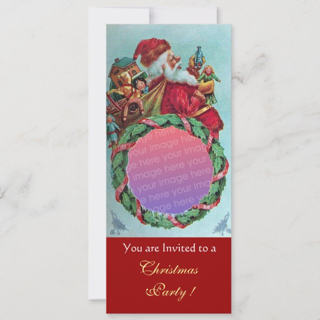 FUNNY, HUMORÍSTICA plantilla de fotos de SANTA CLA (Anverso)