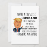 Funny Husband Cumpleaños Mejor Tarjeta de Regalo<br><div class="desc">Regalos de ropa para hombres,  mujeres,  niños,  parejas y grupos. Perfecto para cumpleaños,  aniversarios,  escuela,  graduaciones,  vacaciones,  Navidades.</div>