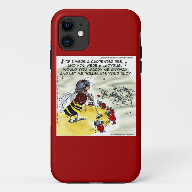 Funny Insect Nightclub Singer iPhone 5 Funda (Reverso)